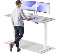 Desktronic Bureau Assis Debout Électrique 180x80 cm - Double Moteur Silencieux, Stabilité Renforcée, Réglable en Hauteur, Mémoire, USB-C HomePro