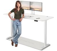 Desktronic Bureau Assis Debout Électrique 200x80 cm - Double Moteur Silencieux, Stabilité Renforcée, Réglable en Hauteur, Mémoire, USB-C HomePro