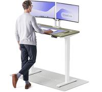 Desktronic Bureau Assis-Debout Électrique - Hauteur Réglable et Stabilisée - Commande Tactile avec Mémoires - Ports USB Intégrés - Tableau Assis-Debout 120x60cm