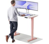 Desktronic Bureau Assis-Debout Électrique - Hauteur Réglable et Stabilisée - Commande Tactile avec Mémoires - Ports USB Intégrés - Tableau Assis-Debout 120x60cm