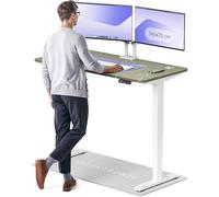 Desktronic Bureau Assis-Debout Électrique - Hauteur Réglable et Stabilisée - Commande Tactile avec Mémoires - Ports USB Intégrés - Tableau Assis-Debout 140x70cm