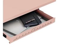 Desktronic Rangement de bureau | Caisson de rangement sous bureau | Bureau pour fournitures scolaires à domicile, Tiroir en métal, Caisson à tiroir caché. Rose