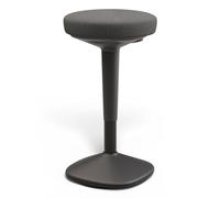 Desktronic Tabouret Ergonomique à Bascule - Hauteur Réglable (57-82 cm), Siège Actif 360° Pivotant, Coussin Confort, Base Antidérapante Large (37 cm), Tabouret Assis-Debout pour Bureau & Maison
