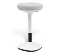 Desktronic Tabouret Ergonomique à Bascule - Hauteur Réglable (57-82 cm), Siège Actif 360° Pivotant, Coussin Confort, Base Antidérapante Large (37 cm), Tabouret Assis-Debout pour Bureau & Maison