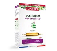 Desmodium Bio 3000mg - Détox Foie, Drainage Hépatique - Ampoules | Cure 20 ampoules de 10ml - Digestion difficile - Foie - Fabrication française - Vegan - Superdiet