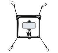 Desnysmf Support de clôture, support de caméra de sport réglable avec | Acier au carbone, zone de serrage de 5,6 à 10,4 cm, résistant aux chocs et à la pluie, réglable sur 3 axes