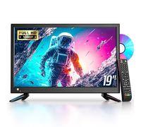 Desobry 19 Pouces Petite Télévision avec Lecteur DVD intégré | Téléviseur d'extérieur 1080p, compatible avec antenne, HDMI/USB/AV, TV 12V pour camping-cars, camping et caravanes