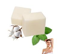 Desodorante Sólido Natural con Té Verde 50 g | Vegano, Ecológico y Sin Sales de Aluminio | Neutraliza el Mal Olor sin Bloquear los Poros (Algodón)