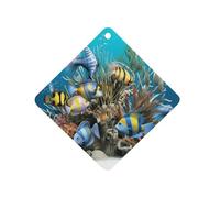 Désodorisant 3D en forme de poisson à suspendre, tablettes d'aromathérapie de voiture parfumées longue durée, cartes parfumées au losange pour véhicules, chambre à coucher, armoire, style gris