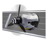 Désodorisant à clips d'aération - Diffuseur en forme d'avion de combat, ornement rotatif à hélice, parfum de militaire | Cuisine maison intérieur camion AC automobile remorque SUV pilote Cockpit p