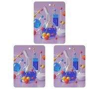 Désodorisant à suspendre au miroir de voiture exquis abstrait Science Chimie Illustration 3D Imprimée Feuille d'aromathérapie de voiture Tablettes d'aromathérapie Parfumé Parfum de voiture