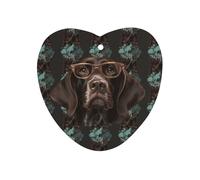 Désodorisant allemand à poils courts à suspendre pour voiture, aromathérapie longue durée, forme d'amour, cartes parfumées pour véhicules, chambre à coucher, armoire, style blanc