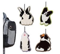 Désodorisant avec parfums de voiture, 4 pièces pendentif miroir intérieur - Longue durée de 20 jours en forme d'animal bloc de parfum automobile | Pour femmes et hommes armoire casier salle de bain et