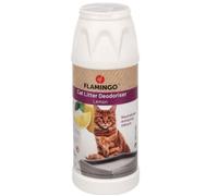 Flamingo Désodorisant de Litière pour Chat avec Parfum de Citron - Neutralise Les Mauvaises Odeurs, Non Toxique et Sûr