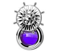 Désodorisant De Voiture - 2.75 Inch | Diffuseur Rotatif Pour Voiture - Forme Gouvernail Parfum Auto | Pour Véhicules Au Design De Rotation Fluide Créant Une Atmosphère Senteur Relaxante En Conduisant