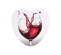 Désodorisant de voiture 3D en forme de cœur de vin à suspendre, tablettes d'aromathérapie de voiture parfumées longue durée, cartes parfumées pour véhicules, chambre à coucher, armoire, style blanc
