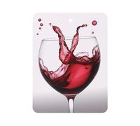 Désodorisant de voiture 3D en forme de cœur de vin à suspendre, tablettes d'aromathérapie parfumées longue durée, cartes parfumées carrées pour véhicules, chambre à coucher, armoire, style blanc