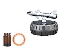 Désodorisant de voiture à énergie solaire Pegasus rotatif pour Eagle Rocket avec parfum d'extraction de plantes et décoration intérieure (E)