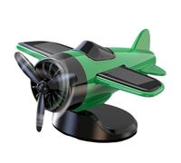 Désodorisant de voiture à énergie solaire rotatif en forme d'avion - Accessoire de décoration d'intérieur de voiture
