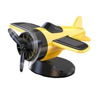 Désodorisant de voiture à énergie solaire rotatif en forme d'avion - Accessoire d'intérieur - Parfum de décoration de voiture