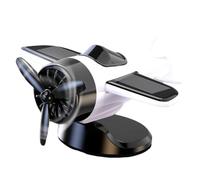 Désodorisant de voiture à énergie solaire rotatif en forme d'avion - Accessoires aromatisants d'intérieur - Décoration de voiture
