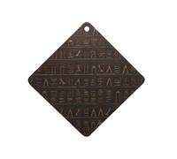 Désodorisant de voiture à suspendre avec hiéroglyphe égyptien antique, tablettes d'aromathérapie longue durée, cartes parfumées au losange pour véhicules, chambre à coucher, armoire, style blanc