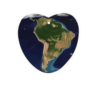 Désodorisant de voiture à suspendre avec image satellite d'Amérique du Sud, tablettes d'aromathérapie de voiture parfumées longue durée, cartes parfumées pour véhicules, chambre à coucher, garde-robe