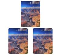 Désodorisant de voiture à suspendre - Beauté Grand Canyon - Cartes parfumées - Pour voiture, aromathérapie, tablette, miroir intérieur - Pendentif pour armoire de salle de bain - Carré - Noir