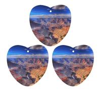 Désodorisant de voiture à suspendre - Beauté Grand Canyon - Cartes parfumées - Tablettes d'aromathérapie - Miroir intérieur - Pendentif pour armoire de salle de bain - Forme d'amour - Gris