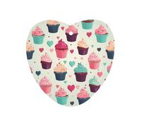 Désodorisant de voiture à suspendre en forme de cupcake et de cœurs - Longue durée - Pour voiture, chambre à coucher, armoire - Style noir