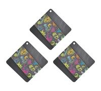 Désodorisant de voiture à suspendre Graffiti Skateboard Cartes Parfumées Voiture Aromathérapie Tablettes Miroir Intérieur Pendentif pour Armoire Salle de Bain Losange Gris
