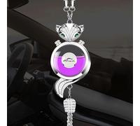 Désodorisant de voiture - Arbre parfumé - Suspension intérieure de voiture - Pendentif charme - Décoration porte-bonheur - Accessoire pour femme - Argenté