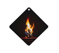 Désodorisant de voiture brûlant les flammes rouges à suspendre, tablettes d'aromathérapie de voiture parfumées longue durée, cartes parfumées au losange pour véhicules, chambre à coucher, armoire