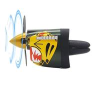 Désodorisant de voiture, clip d'aération de requin, aromathérapie automatique d'avion de chasse d'aviation, décoration d'aération avec hélice, ornement de tableau de bord cool pour hommes