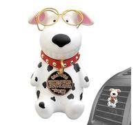 Désodorisant de voiture - Clip de ventilation en forme de chien blanc Ornements parfumés | Clip de purification de l'air de voiture désodorisant ornements intérieurs de voiture de parfum cadeaux