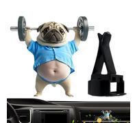 Désodorisant de voiture Clips 2D Acrylique Désodorisant Voiture Parfum | Parfum de véhicule en forme de chien d'haltérophilie pour homme et femme