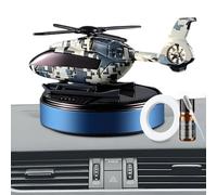 Désodorisant de voiture | Diffuseur de parfums d'hélicoptère à énergie solaire | Accessoires de décoration d'intérieur automobile tendance pour tableau de bord de voiture et maison (bleu)
