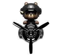 Désodorisant de voiture d'ours | Doux diffuseur d'aromathérapie à tête tremblante | Clip d'aération élégant - Parfum pour éliminer et détendre l'odeur