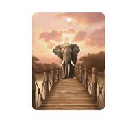 Désodorisant de voiture éléphant sur un pont à suspendre, tablettes d'aromathérapie parfumées longue durée, cartes parfumées carrées pour véhicules, chambre à coucher, armoire, style blanc