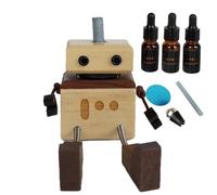 Désodorisant de voiture en bois - Figurine secouée - Diffuseur d'arômes avec kit de parfum pour tableau de bord - Convient pour véhicules, berlines, camions, maison, bureau, chambre à coucher, cadeau
