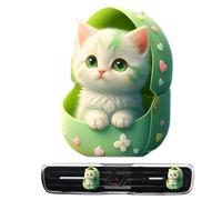 Désodorisant de voiture en forme d'animaux, clip d'aération pour chat | Désodorisant de voiture mignon - Accessoires intérieurs automobiles pour diffuseur d'aromathérapie de l'histoire