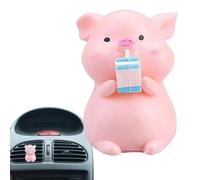Désodorisant de voiture en forme de cochon - Diffuseur de voiture mignon à clipser pour relaxant, appareil parfumé portable, parfum mignon pour grille d'aération pour soulager le stress, voyage, ami