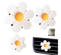 Désodorisant de voiture en forme de fleur - Accessoires de parfum de voiture - Désodorisant pour voiture - Parfum de voiture durable avec parfum floral - Désodorisant décoratif pour voiture - Pour
