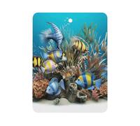 Désodorisant de voiture en forme de poisson 3D à suspendre, tablettes d'aromathérapie parfumées longue durée, cartes parfumées carrées pour véhicules, chambre à coucher, armoire, style blanc