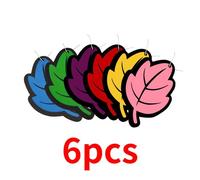 Désodorisant De Voiture En Papier De Thé Parfumé Naturel,Parfum De Vanille Automatique,Forme De Cuir Chevelu,Accessoires D'intérieur,6 Pièces - Type 6pcs #B