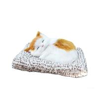 Désodorisant de voiture en paquets de charbon de bois avec tampon antidérapant en tissu pour absorption et décoration (chat jaune et blanc)