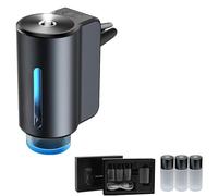 Désodorisant de voiture intelligent, désodorisant de diffuseur de voiture, diffuseur d'arôme de voiture réglable avec trois niveaux, arôme de voiture intelligent (fleur,Diffuseur+3Huile)