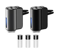 Désodorisant de Voiture Intelligent, Diffuseur de Désodorisant de Voiture Électrique avec 3 Arômes, Désodorisant de Diffuseur de Voiture À 3 Modes, Clip de Ventilation de Diffuseur Voiture