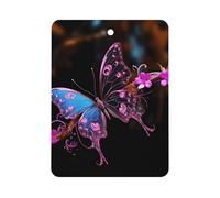 Désodorisant de voiture Nice Butterfly à suspendre, tablettes d'aromathérapie parfumées longue durée, cartes parfumées carrées pour véhicules, chambre à coucher, armoire, style blanc