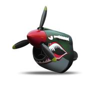 Désodorisant de voiture P-40 Warhawk P-40 Fighter avec hélice rotative pour réduire les odeurs, décoration universelle pour grille d'aération de voiture, cadeau pour homme et pilote (avion de combat P
